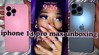 iPhone 13 Pro Max 1TB Sierra Blue Unboxing  Accessories [upl. by Edrick]