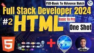 HTML Basic to Pro  Full Stack Developer 2024  FSDBasic To Advance Batch  Day  2  Part1 [upl. by Wyler]