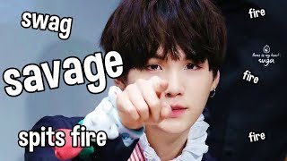 SAVAGE SUGA the guy who spits fire AGUSTD [upl. by Glynis25]