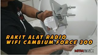 Merakit radio wifi cambium epmp force 300 [upl. by Ymrots]