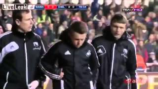 Eden Hazard Sent Off After Kicking Ball Boy During Swansea City Vs Chelsea Match [upl. by Wash776]