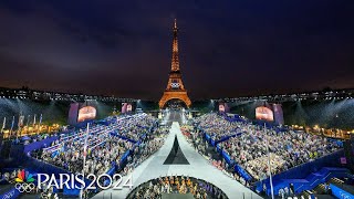 Bonsoir Paris Highlights from the Opening Ceremony of the Paris Olympics  NBC Sports [upl. by Perlie]