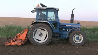 FORD 7810 III AND MASCHIO POWER HARROW [upl. by Illehs]