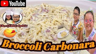 Vlog20 Creamy Carbonara with Broccoli [upl. by Angelita]