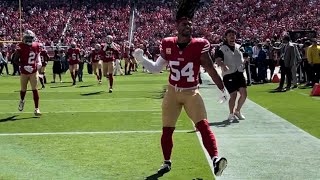 49ers pregame defense intros vs Patriots [upl. by Tanhya403]