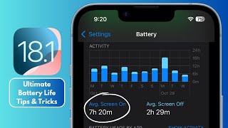 iOS 181 Battery Life Hidden Tips and Tricks [upl. by Aihsoem]