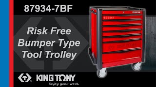 KING TONYRisk Free bumper type tool trolley 879347BF [upl. by Nolrev]