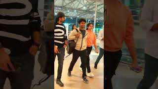 Kalyan Ram with family Papped at airport boff from hyd  7TV [upl. by Assi]