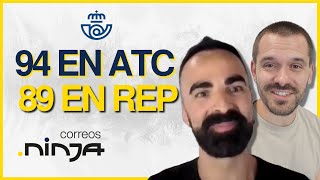 OPOSICIONES a CORREOS 94 en ATC y 89 en REP con Técnicas de Estudio 🔥 Prepara Correos en Ninja [upl. by Relly]