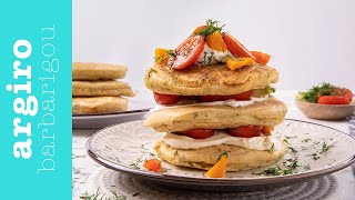 Αλμυρά vegan pancakes  Αργυρώ Μπαρμπαρίγου [upl. by Yecam]