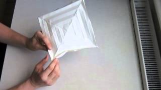 Origami Hyperbolic Parabola Instructions [upl. by Anasiul]