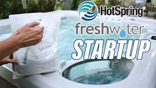 Hot Spring Freshwater Startup  How to startup your new salt water hot tub from Hot Spring [upl. by Truk]