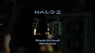 Keyes Shoots Herself  Halo 2 Cutscene Fail [upl. by Nonnah]