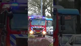 3 keer brandweer met spoed naar een zeer grote brand in Arnhem siren firefighter grip emergency [upl. by Arvin]