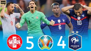 The match that destroyed all of France 🤯💥 quotSwitzerland 54 Francequot • Euro 2020 Full Highlights 1080P [upl. by Imalda]