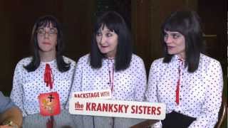 The Kranksky Sisters backstage at Melbourne International Comedy Festival 2013 Gala [upl. by Nilac584]