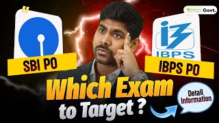 IBPS PO Vs SBI PO Which One Is Better Bank Exam To Target Detail Information [upl. by Elacim]