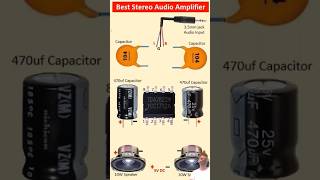 TDA2822 Best Stereo Amplifier Circuit 2Piece Computer Speaker  Low voltage Dual channel amplifier✅ [upl. by Leahcim]