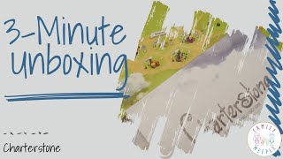 Charterstone  3Minute Unboxing Minor spoilers [upl. by Essirehc440]