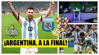 ARGENTINA goleó a Croacia y es FINALISTA GOL de Messi DOBLETE de Julián Álvarez  Futbol Picante [upl. by Einiffit]