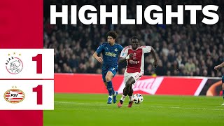 Highlights Ajax  PSV  Eredivisie [upl. by Neelac]