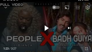 Libianca people feat badh guiya dila mange manoj sahari remix by prod dj sonu editing mr pankaj [upl. by Aierbma75]