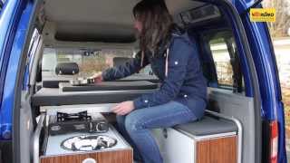 Reimo Minicamper Der Reimo VW Caddy Active [upl. by Watters459]