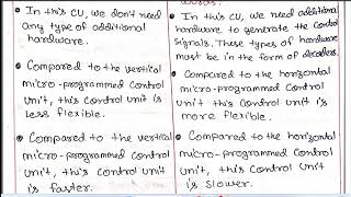 Difference Between Horizontal and Vertical Microprogramming in CO and CA  CO and MP Part 32 [upl. by Seraphina]