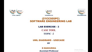 UNIT  2LAB EXPERIMENT 3 TOPIC 2UML DIAGRAMS  USECASE [upl. by Idna994]