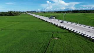 MAKATO CIRCUMPERENCIAL ROAD  Drone video  Mountain view  Rice field  mini 3 [upl. by Mckale297]