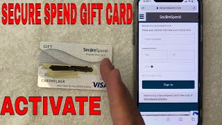 ✅ How To Activate Secure Spend Prepaid Visa Gift Card 🔴 [upl. by Bum793]