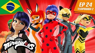 🇧🇷 MIRACULOUS  🐞 DIA DOS HERÓIS  1 🐾  Episódio completo ▶️ Temporada 2 Ep 24  Português BRASIL🇧🇷 [upl. by Philbo]