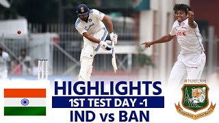 IND vs BAN DAY 1 Highlights India vs Bangladesh 1st Test Highlights R Ashwin MATCH HIGHLIGHTS [upl. by Adnilahs632]