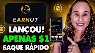 Encontrei NOVO SITE Para GANHAR EM DÓLAR Pelo Celular Earnut  Dinheiro Online [upl. by Ecinahs211]