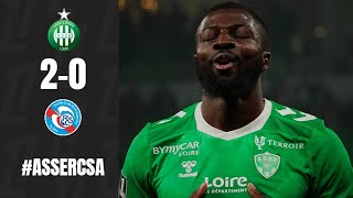 Saint Etienne Strasbourg 20 Résumé Ligue 1 202425 asse strasbourg ASSERCSA [upl. by Thorvald]