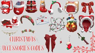 ROBLOX CHRISTMAS ACCESSORIES CODES FOR RP GAMES Berryavenue [upl. by Cinemod259]