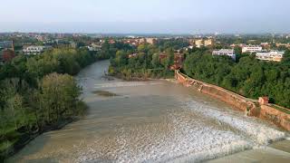 Fiume Reno dopo la piena  chiusa di Casalecchio di Reno [upl. by Garner]