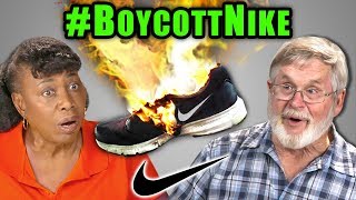 Elders React To People Burning Their Nike Shoes BoycottNike Kaepernick Kneeling Controversy [upl. by Acirahs481]