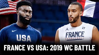 USA vs France 2019 FIBA World Cup  Basketball Highlights [upl. by Nesyaj]