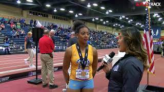 Cambree Harbaugh After Winning the MW Long Jump [upl. by Edieh]