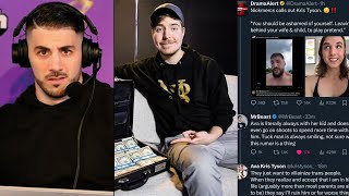 MrBeast just stepped into some HUGE drama  NickMercs and Ava Kris Tyson Twitter beef [upl. by Friedrich]