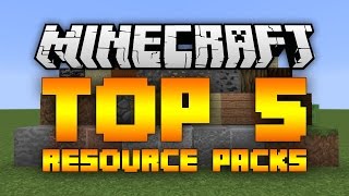 TOP 5 MINECRAFT RESOURCE PACKS 112 2017 [upl. by Edaw476]