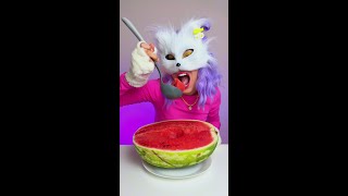 Why Does My Cat Eat Watermelon 🍉🐱 funny cat weird [upl. by Fregger]