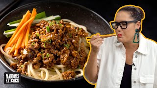 How to make China’s famous Beijing Fried Sauce Noodles at home  Zha Jiang Mian  Marion’s Kitchen [upl. by Goldberg]