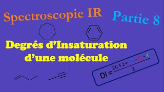 Astuce pour analyser un spectre IR Degrés dInsaturation  شرح بالدارجة [upl. by Anyl]