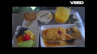 American Airline A321neo First Class meals LAX  Honolulu Hawaii [upl. by Ybbob]