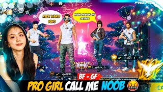 Pro Girl Call Me Noob 🤬 आजा 1 Vs 2 में 🔥 Garena freefire [upl. by Dnalyk]