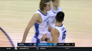 Creighton vs Xavier Highlights BIGEASThoops [upl. by Nannoc]