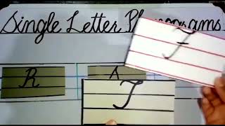 single letter phonograms cursive handwriting [upl. by Missak]