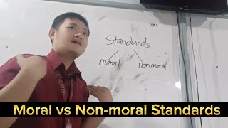 Moral vs Nonmoral Standards TagalogEnglish [upl. by Debarath647]